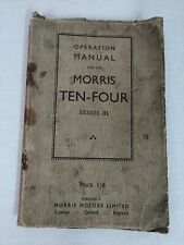 Vintage morris ten for sale  THETFORD