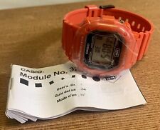 Reloj digital Casio Illuminator con hebilla roja cronómetro alarma resistente al agua, usado segunda mano  Embacar hacia Argentina
