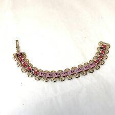 Pulseira infantil vintage dourada Tn KENTUCKY lembrança esmalte rosa link perfurado 5,5" comprar usado  Enviando para Brazil