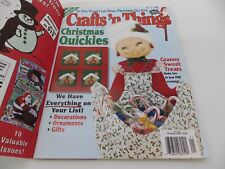 Revista Crafts 'n Things ENERO 1998 Regalo de Navidad Adornos Decoraciones Patrones segunda mano  Embacar hacia Argentina