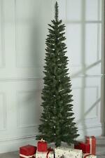 5FT 6FT 7FT Quality Green Pencil Slim Christmas Tree Unlit Xmas Indoor  for sale  WAKEFIELD