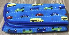 Cobertor de segurança HTF Kidgets bebê lã azul transporte carros caminhões excelente estado usado B6 comprar usado  Enviando para Brazil