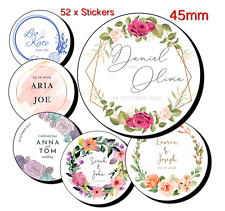 Personalised stickers wedding for sale  LEICESTER