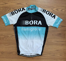 Camiseta de ciclismo Bora Hansgrohe UCI World Tour ajustada com zíper completo preta verde branca G, usado comprar usado  Enviando para Brazil