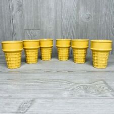 Copos de cone de sorvete de cerâmica / plantadores / vasos de cacto ou uma festa de sorvete comprar usado  Enviando para Brazil