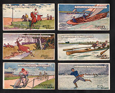 Conjunto de cartões Sports Ser 180 Stollwerck 1900 ciclismo corrida cavalo remo vela caça, usado comprar usado  Enviando para Brazil
