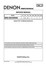 Manual de servicio instrucciones para Denon DN-HC5000  segunda mano  Embacar hacia Argentina
