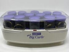 Conair More Big Curls Hot Rollers Jumbo Velvet Curlers 12 Pins & Curlers *Tested for sale  Shipping to South Africa
