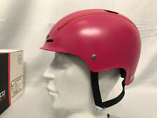 NEW HELMET helmet pink berry 50-56cm never worn new with safety reflect line fun gene for sale  Shipping to South Africa