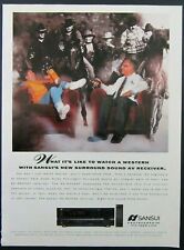 1990 SANSUI Magazine Ad - Watch A Western In Surround Sound for sale  Shipping to South Africa