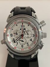 Relógio Oakley calibre 12 estojo escovado mostrador branco pulseira de borracha preta para pulso pequeno comprar usado  Enviando para Brazil