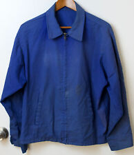 Vintage Chambray Mens Uniform Delivery Jacket Size L Blue Full Zip Chore Prison for sale  Shipping to South Africa