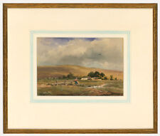 Wycliffe Egginton (1875-1951) - Framed Watercolour, Crossing the Common, used for sale  Shipping to South Africa