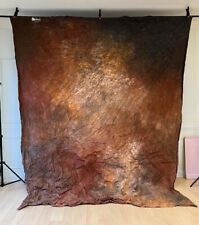 10'x11' Brown Muttled Backdrop, Muslin, Hand-Painted, Abstract, Photography, used for sale  Shipping to South Africa