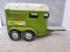 Vintage Nylint Sears Farms Metal Toy Trailer Green & White, Ships Free, used for sale  Shipping to South Africa