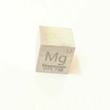 99,99% Magnesio Puro Mg Elemento Tallado Tabla Periódica 10 mm Cubo, usado segunda mano  Embacar hacia Argentina
