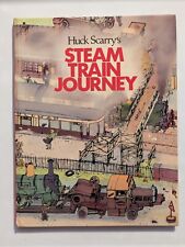 Huck Scarry's Steam Train Journey 1979 HC - libro de tren para niños de colección - leer segunda mano  Embacar hacia Argentina