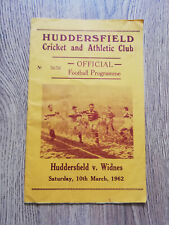 Huddersfield widnes march for sale  MIDDLESBROUGH