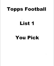 Topps football list for sale  Noblesville
