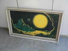 David Hardy Stellar Radiance Framed Print 60s 70s Tretchikoff MCM Vintage Large for sale  Shipping to South Africa