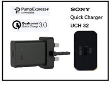 Genuine Sony UCH32C Quick Charger Qualcomm 3.0 UK Plug for Sony Xperia Mobiles, used for sale  Shipping to South Africa