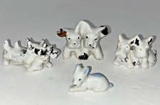 Lote de 4 estatuillas de perro escocés de colección hueso de porcelana china terrier escocés Japón segunda mano  Embacar hacia Argentina