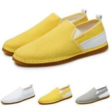 Mens Canvas Pumps Loafers Shoes Slip on Driving Moccasins Soft Comfy Breathable  for sale  Shipping to South Africa