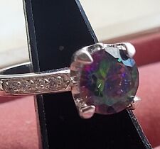 Prata esterlina 925 Mystic Topaz anel absolutamente impressionante nova joia Bling  comprar usado  Enviando para Brazil
