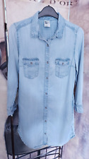 Denim blue chambray for sale  GRIMSBY