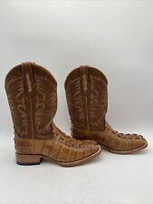 Cody James Men's Caiman Cognac 12" Exotic Cowboy Boot Broad Square Toe Tan 8.5D for sale  Shipping to South Africa