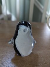 Glass penguin ornament for sale  NORTH WALSHAM