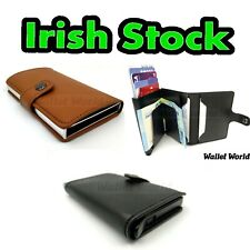 Minimalist RFID Pocket Wallet Card Holder 2 in 1 Men's Men PU Leather Blocking for sale  Ireland