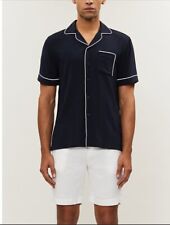 Camisa Jersey Tubulada Frescobol Carioca Camp-Collar $285 - Azul-Grande comprar usado  Enviando para Brazil