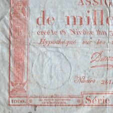 Assignat 1000 francs d'occasion  Paris XV