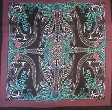 Versace authentic mulberry silk  twill FABRIC Baroque Floral Made in Italy Panel for sale  Shipping to South Africa