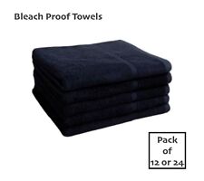 Black Bleach Resistant Proof Hair Dresser Towels Barber Salon Beauty 400 GSM  for sale  Shipping to South Africa