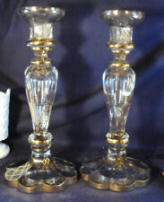 Cut glass candlesticks for sale  Meriden