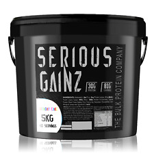 Serious Mass Gainer gainz - 5kg-proteína em pó Matrix (sabor Bolo De Aniversário) comprar usado  Enviando para Brazil