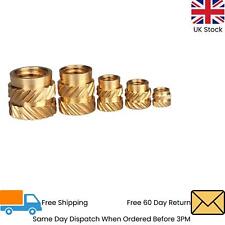 Heat Set Threaded Brass Inserts 10pcs M2 M2.5 M3 M4 M5 M6 Great For 3D Printing for sale  Shipping to South Africa
