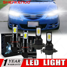 Kit combinado de bombillas LED de haz alto/bajo 4000 k para Mazda 3 2004-2008 2009 segunda mano  Embacar hacia Mexico