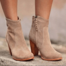 JOIE dalton suede bootie in cement tan - 38, used for sale  Shipping to South Africa