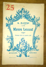 Libretto opera puccini usato  Italia