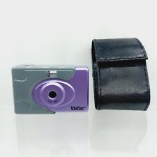 Mini câmera digital vintage Vivitar roxa com estojo preto F2.8 f=3.9 comprar usado  Enviando para Brazil
