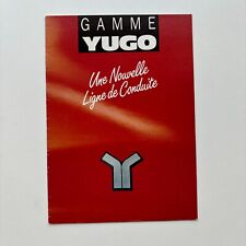 Yugo 1989 brochure for sale  Shipping to Ireland