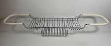 Vintage Chrome Over Bath Rack Soap Holder Caddy Bath Tub Organizer  Retro, used for sale  Shipping to South Africa