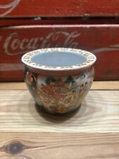 Usado, Vaso gráfico oriental vintage porcelana cor mista flor/cultura asiática  comprar usado  Enviando para Brazil