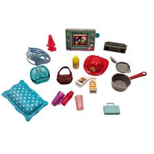 Lote de accesorios de cocina y comida vintage para Barbie y muñecas, TV, casco de bicicleta segunda mano  Embacar hacia Argentina