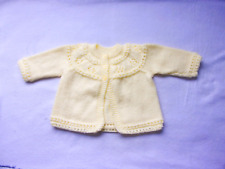 Hand knitted babysyellow for sale  GLASGOW