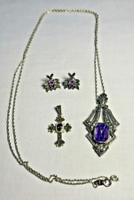 Marcasite faceted purple for sale  Shipping to Ireland