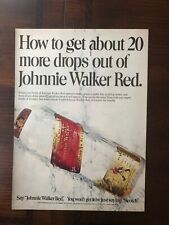 Usado, 1974 anuncio original estampado original Johnny Walker etiqueta roja whisky whisky segunda mano  Embacar hacia Argentina